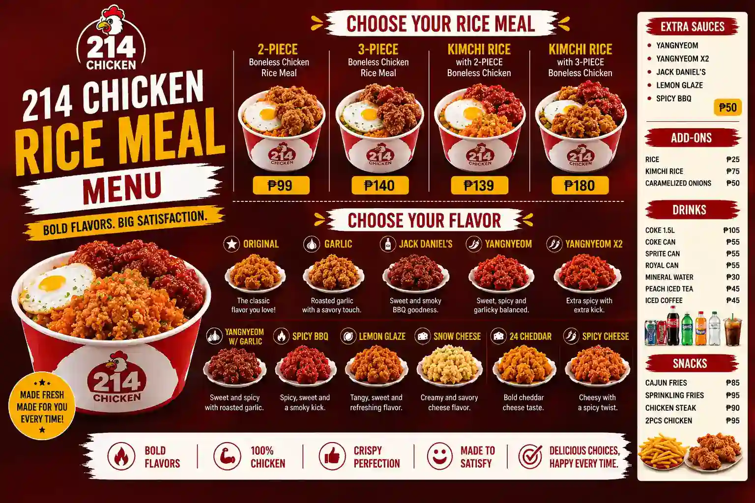 24 chicken rice meal menu 24 chicken rice meal menu
